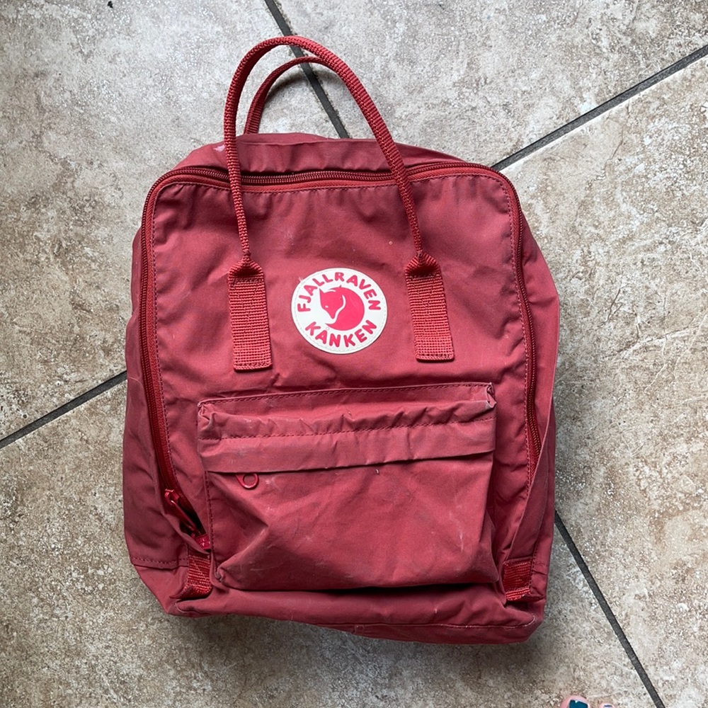 Red Fjallraven backpack
